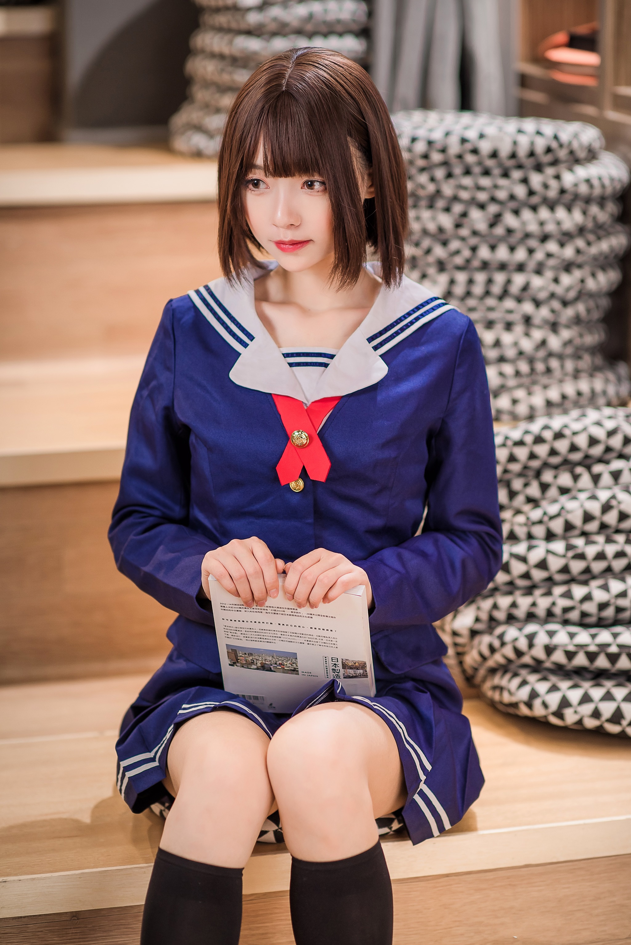 图片[1]-大大卷卷小卷 – NO.017 加藤惠校服 [19P]-XikXak